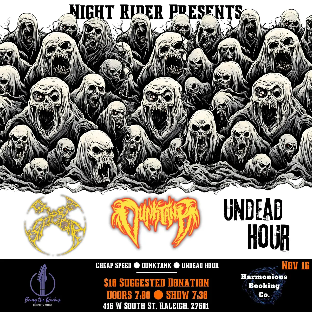 Live Music: Dunktank w/ Undead Hour + Cheap Speed