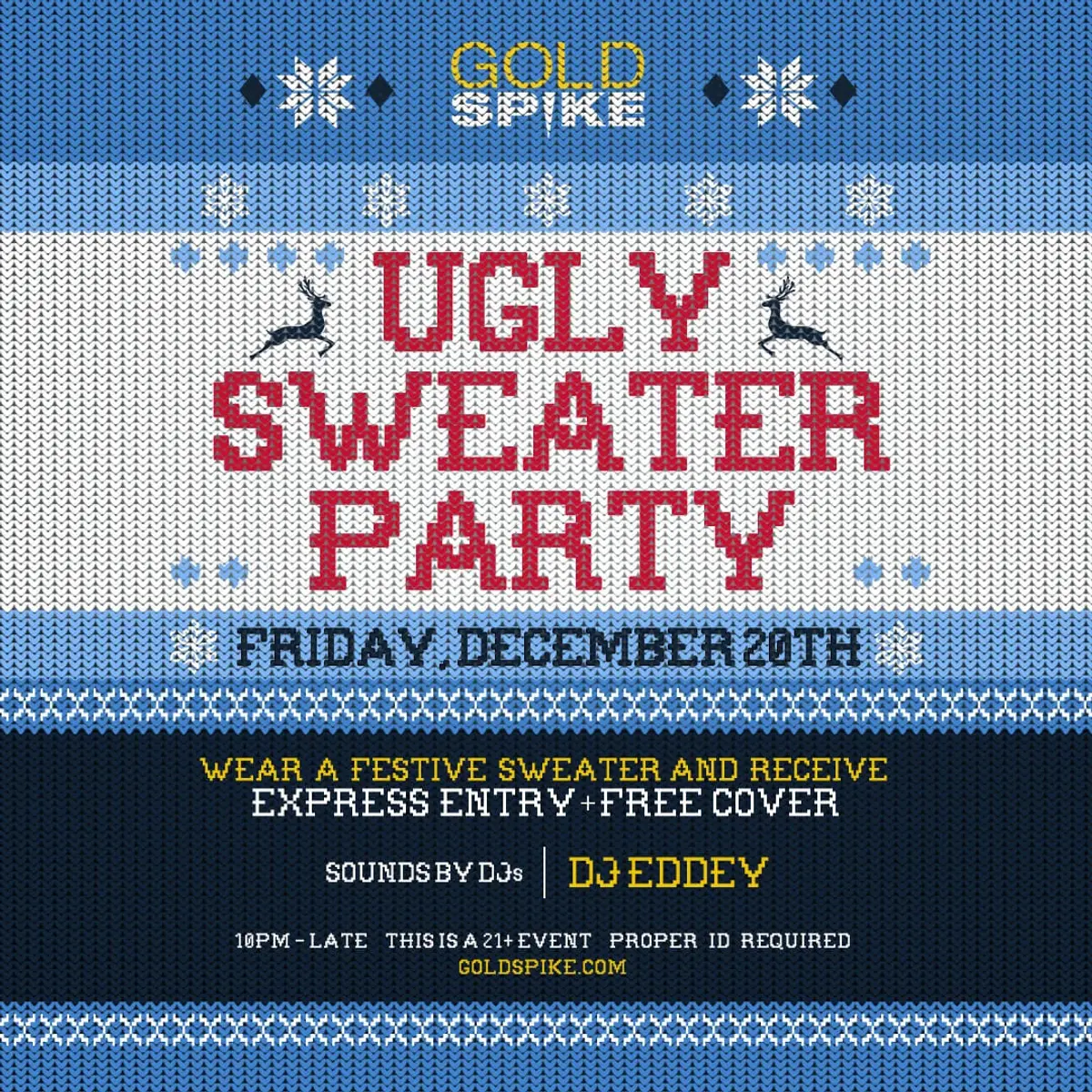 Ugly Sweater Party VIP Reservations