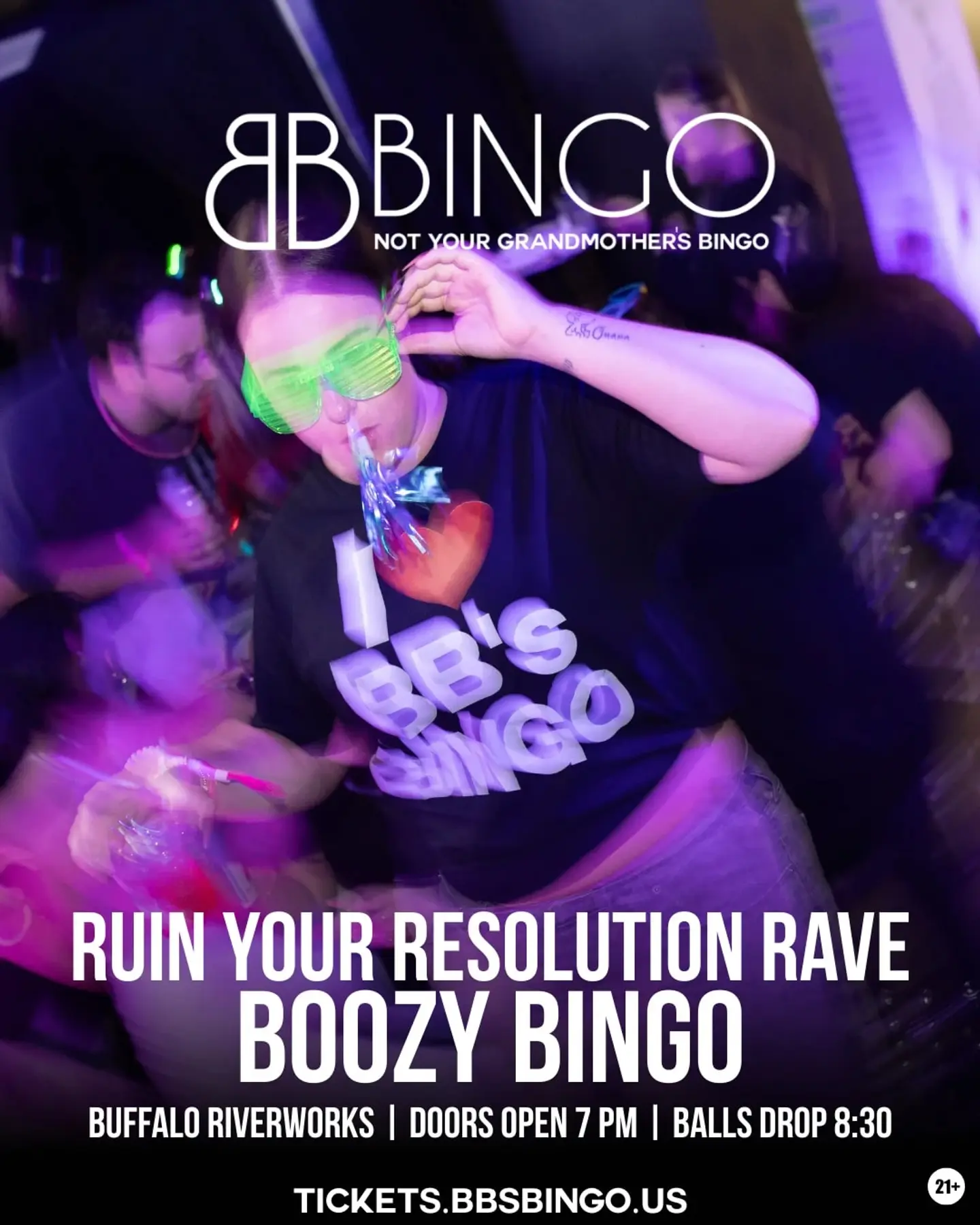 BB'B BINGO | RUIN YOUR RESOLUTION RAVE
