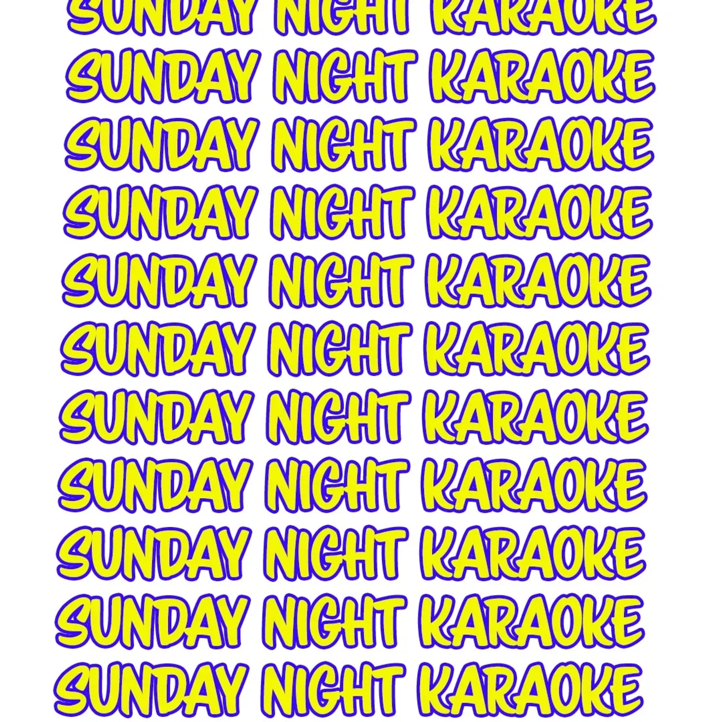 Sunday Night Karaoke!