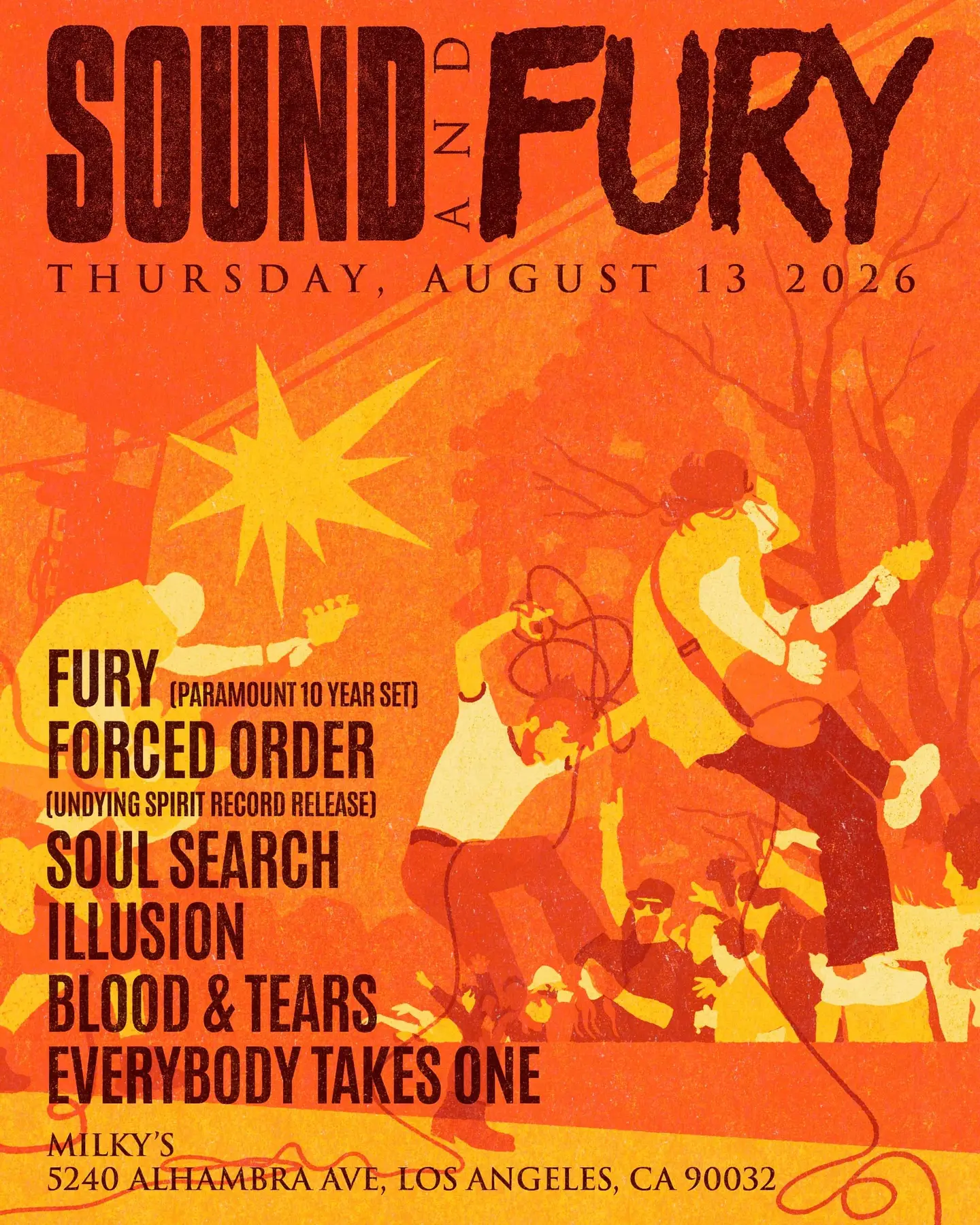 Fury, Forced Order, Soul Search, Illusion, Blood & Tears, Everybody Takes One