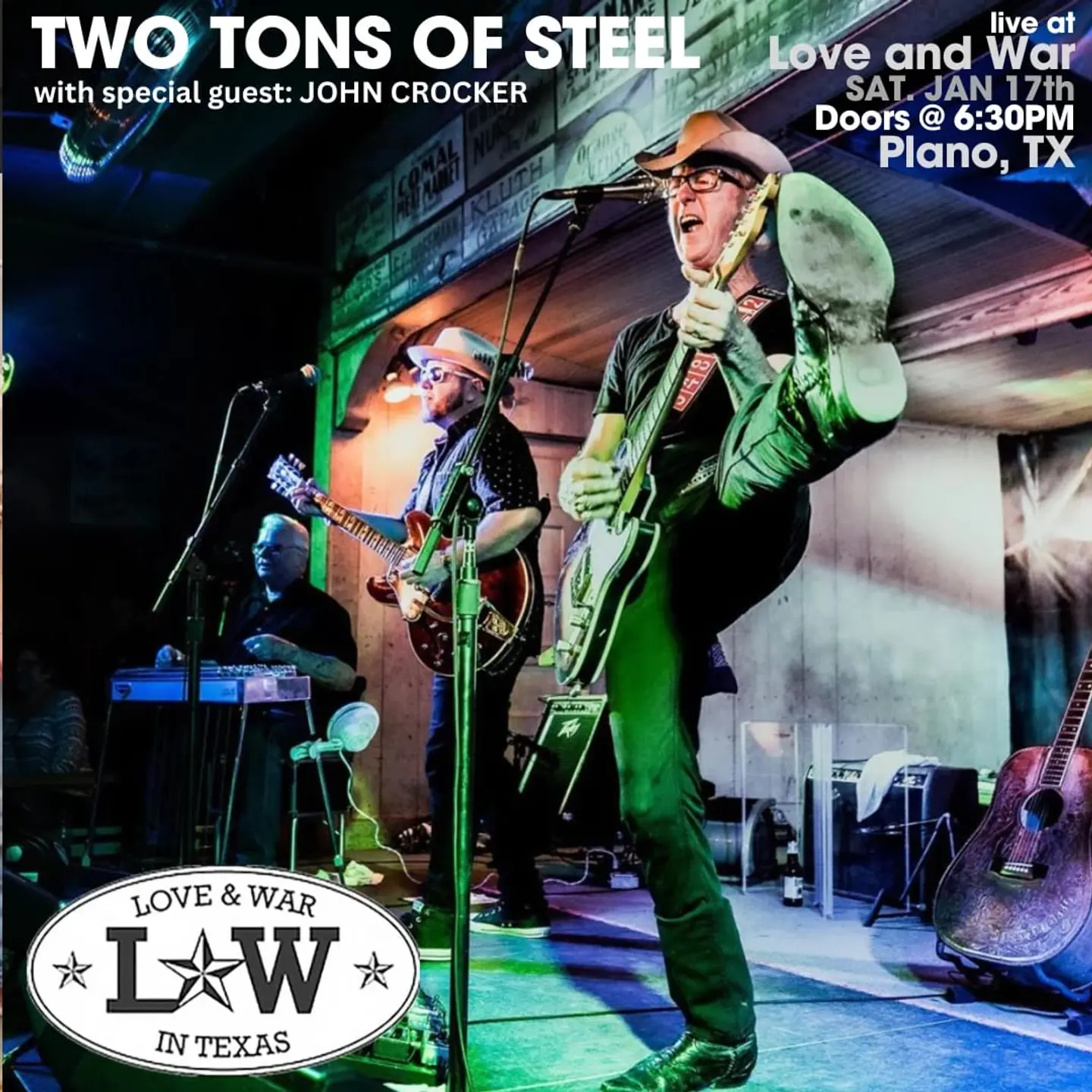 TWO TONS OF STEEL w/ special guest John Crocker