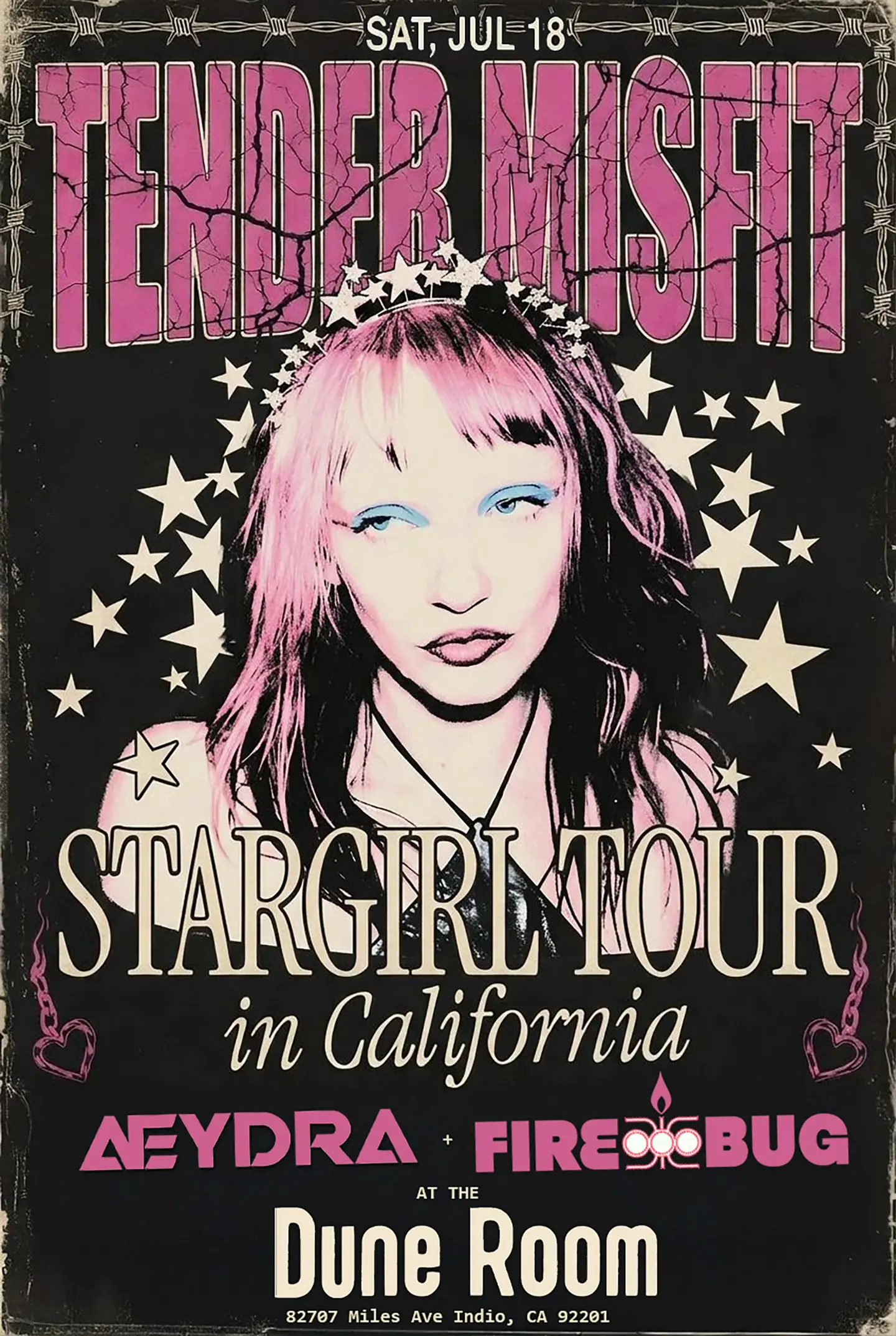 Tender Misfit: Stargirl Tour in California w/ Firebug & Aeydra
