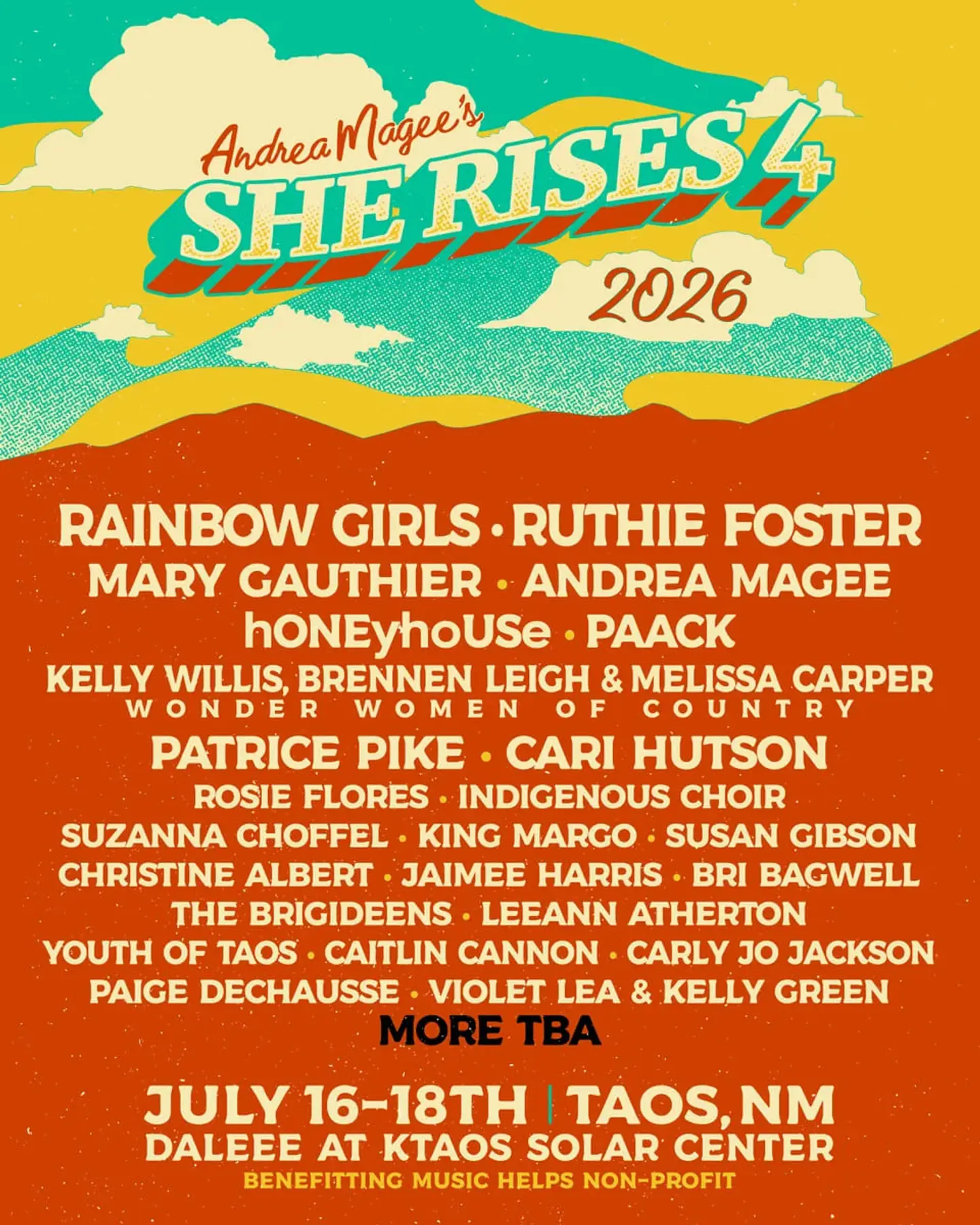 She Rises IV - A Celebration of Women in Music & Fundraising Festival for Music Helps Non-Profit