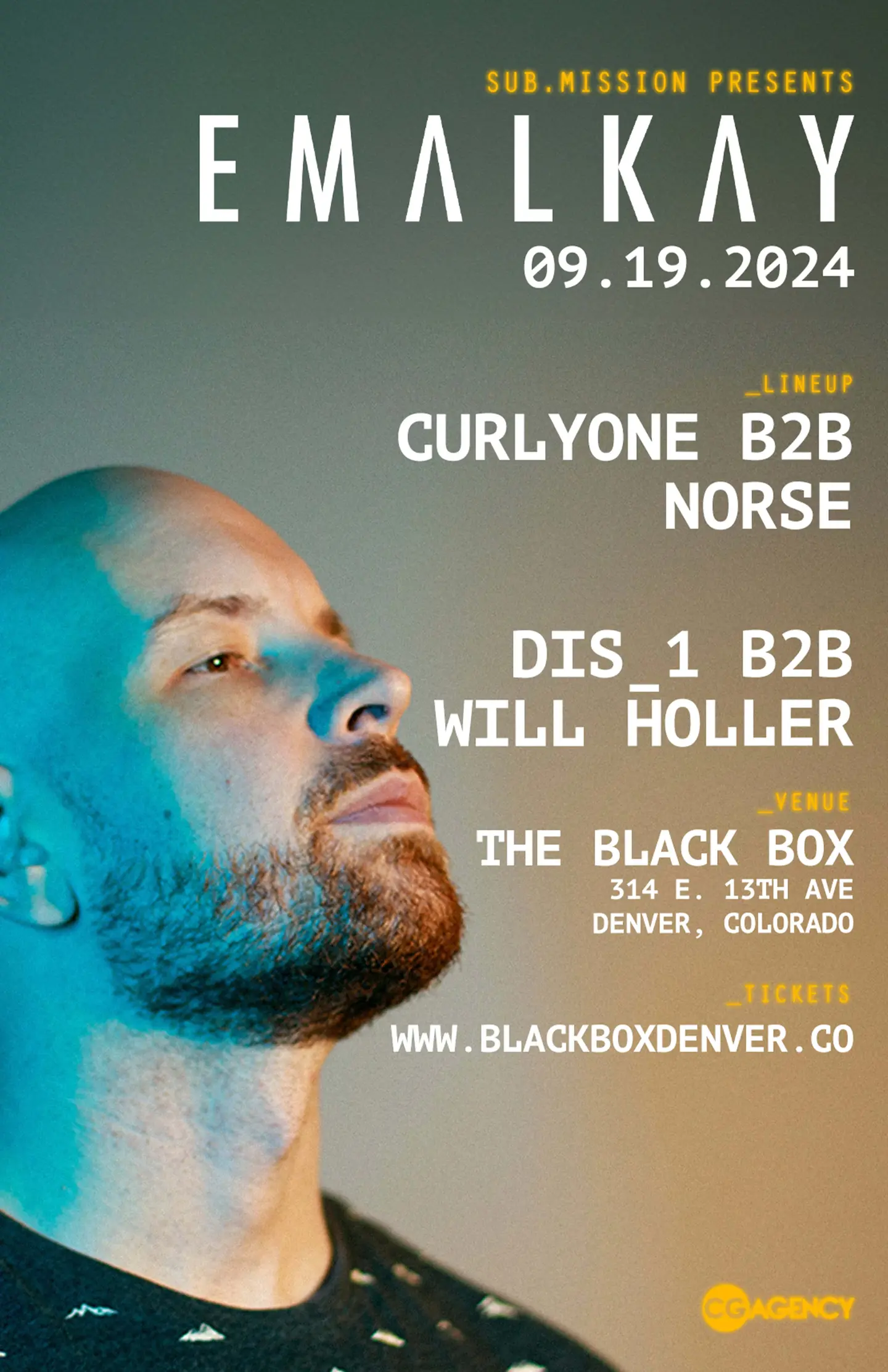 Sub.mission presents: Emalkay w/ CurlyOnE B2B Norse, DiS_1 B2B Will Holler