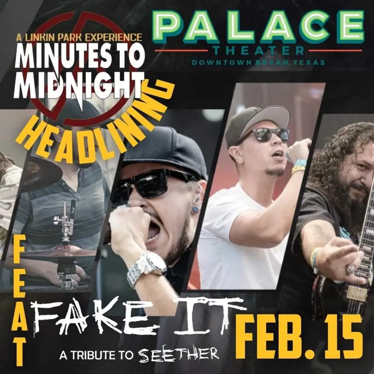 Minutes to Midnight, a Linkin Park Experience and Fake It, a Seether Tribute