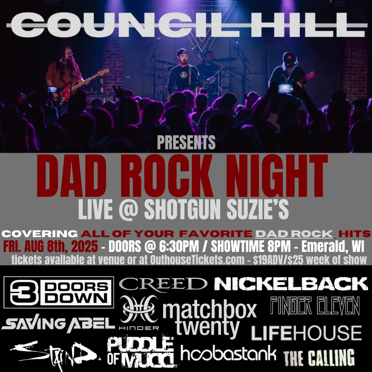 COUNCIL HILL presents DAD ROCK NIGHT