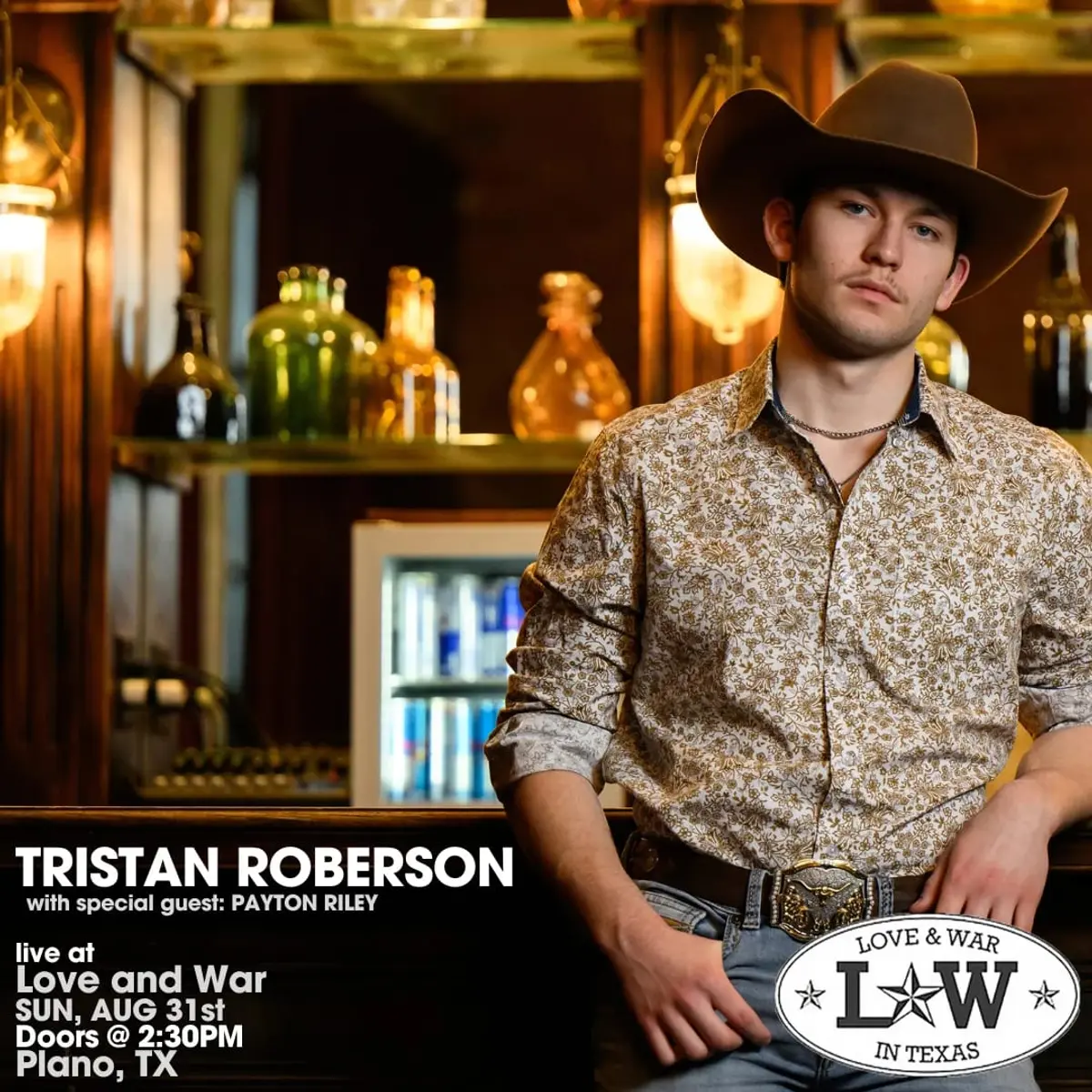Tristan Roberson w/ special guest Payton Riley - SHINER SUNDAY SERIES