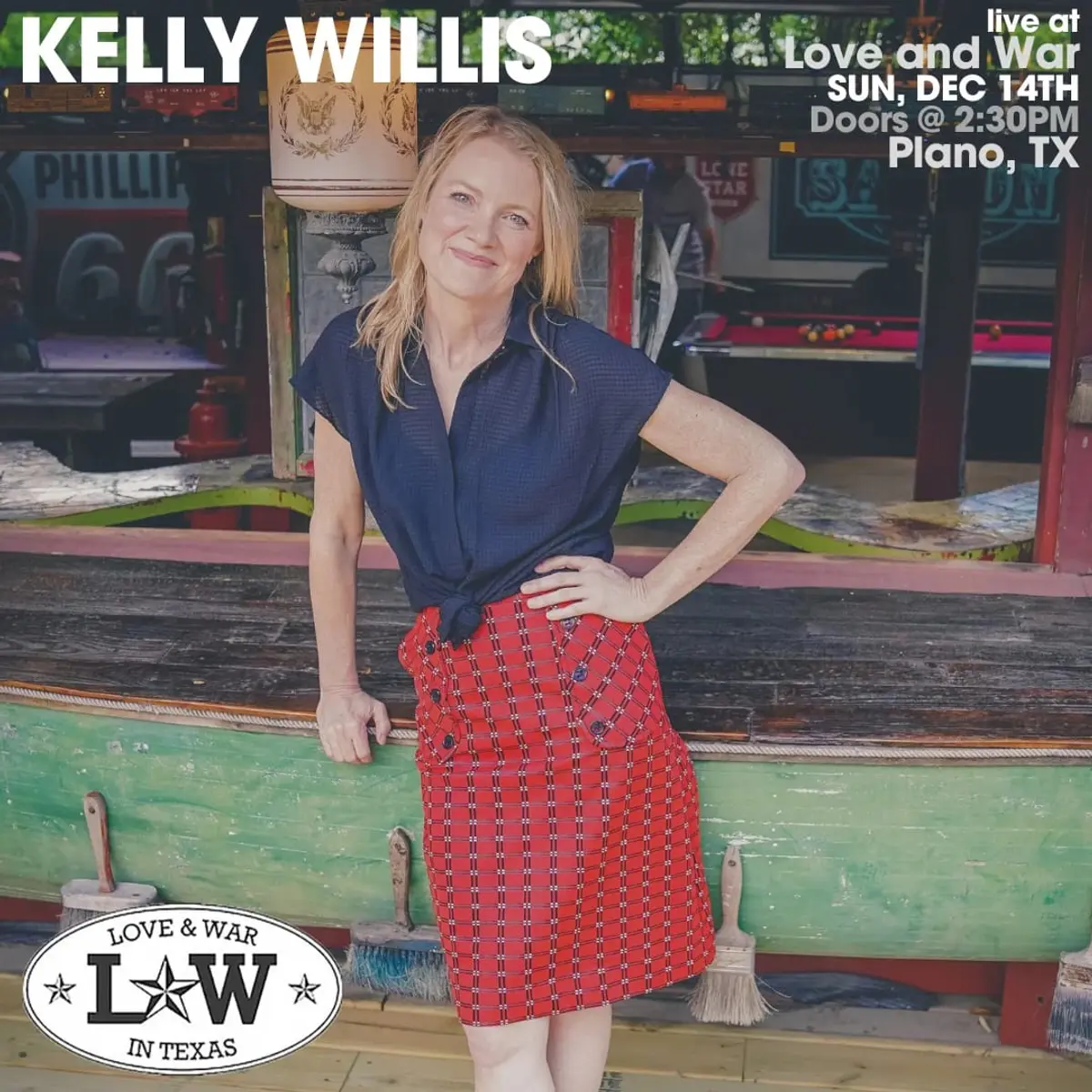 KELLY WILLIS w/ special guest Ben Garcia - Shiner Sunday Series
