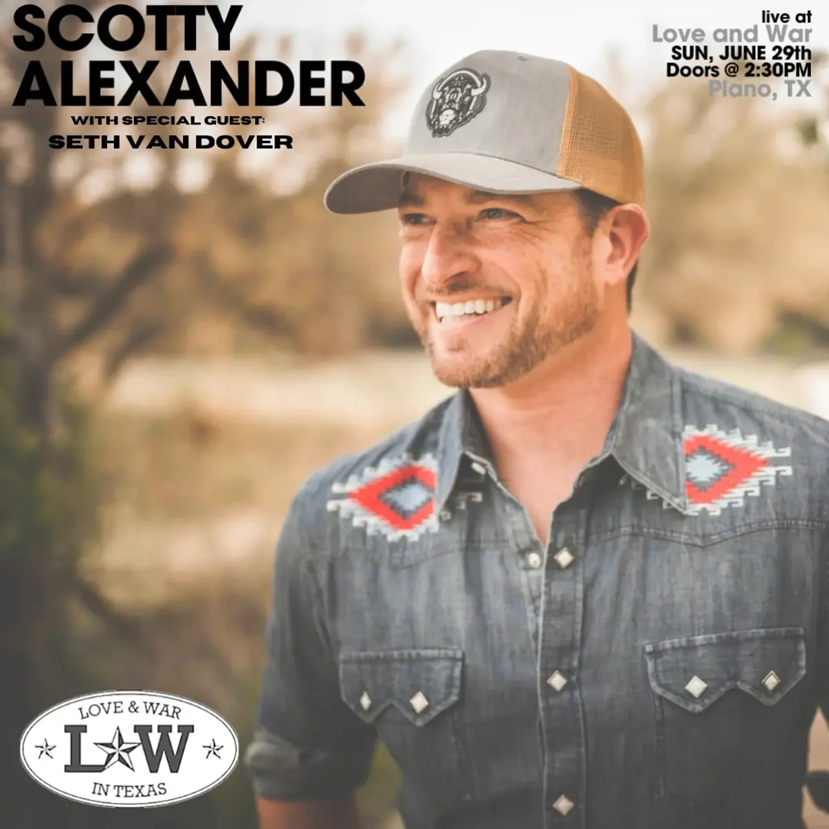 Scotty Alexander w/ special guest Seth Van Dover - Sunday Shiner Series
