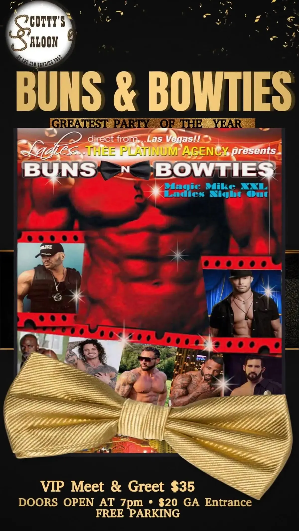 Buns & Bowties Magic Mike Las Vegas Show