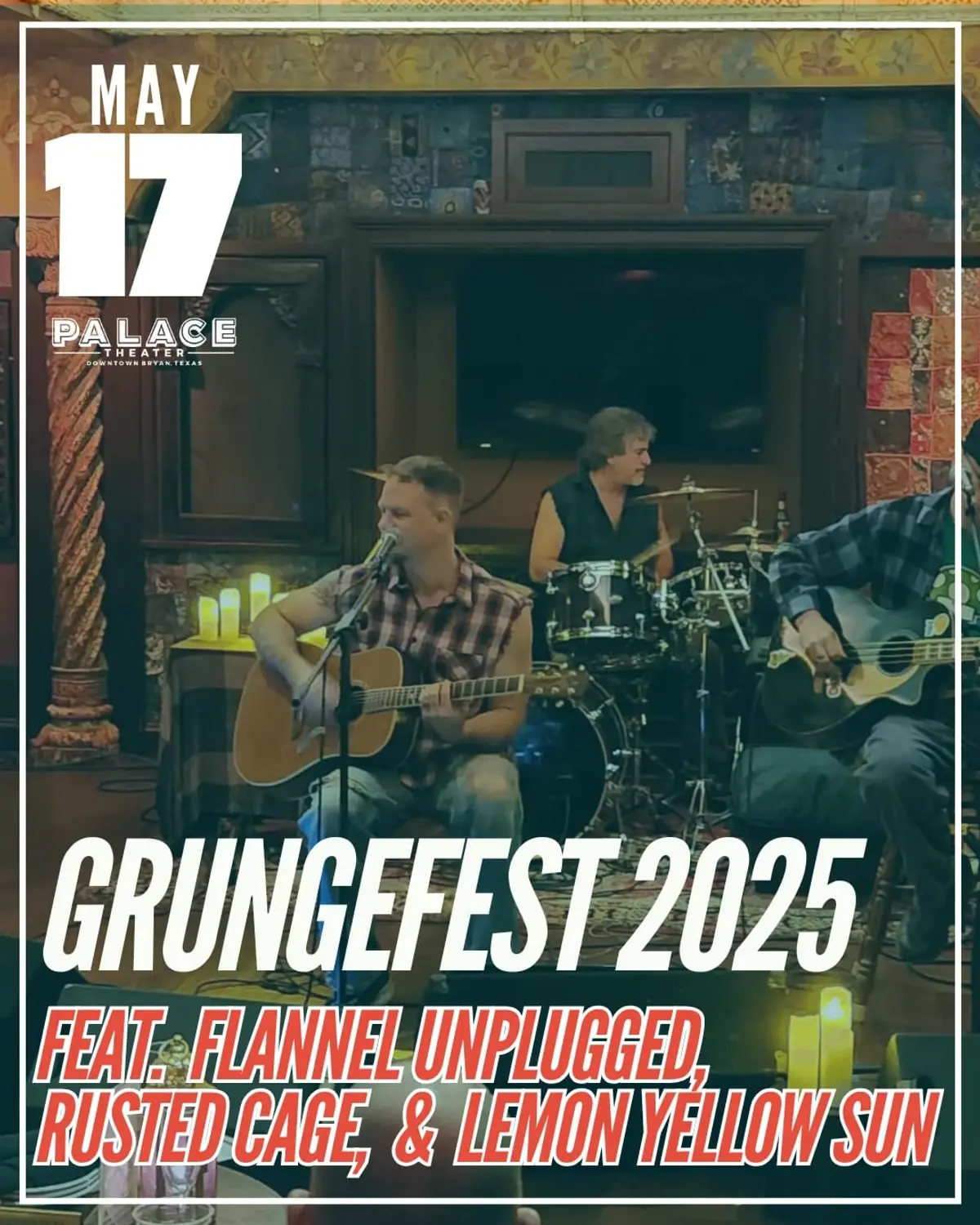 Grungefest 2025 - Featuring Flannel Unplugged, Rusted Cage, & Lemon Yellow Sun
