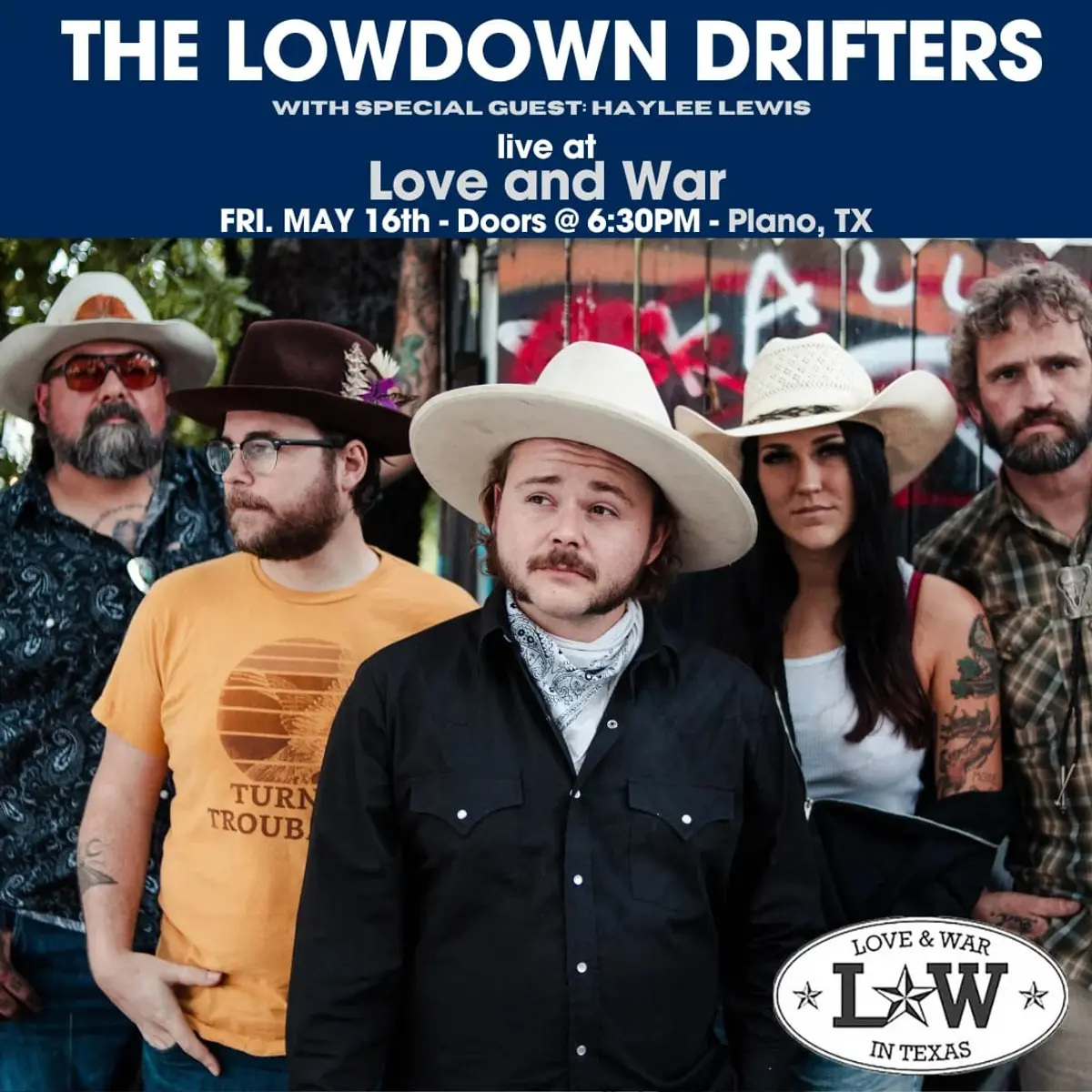 The Lowdown Drifters w/ special guest Haylee Lewis