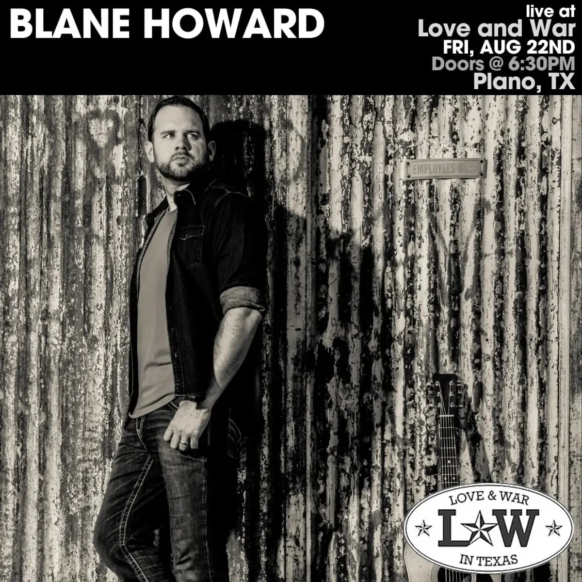 BLANE HOWARD w/ special guest John Crocker
