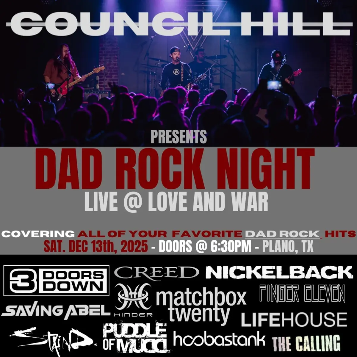 COUNCIL HILL presents DAD ROCK NIGHT