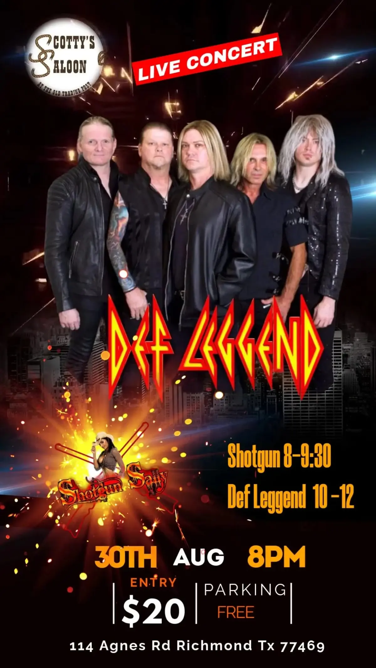 Def Leggend Live w/ Special Guest opener Shotgun Sally
