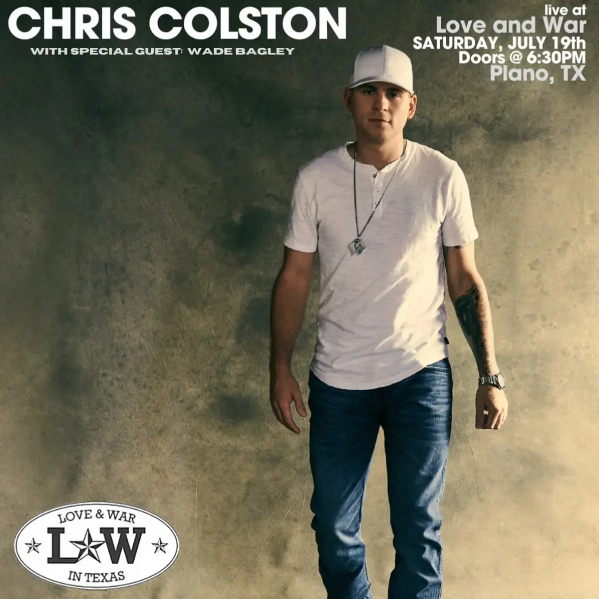 CHRIS COLSTON w/ special guest Wade Bagley