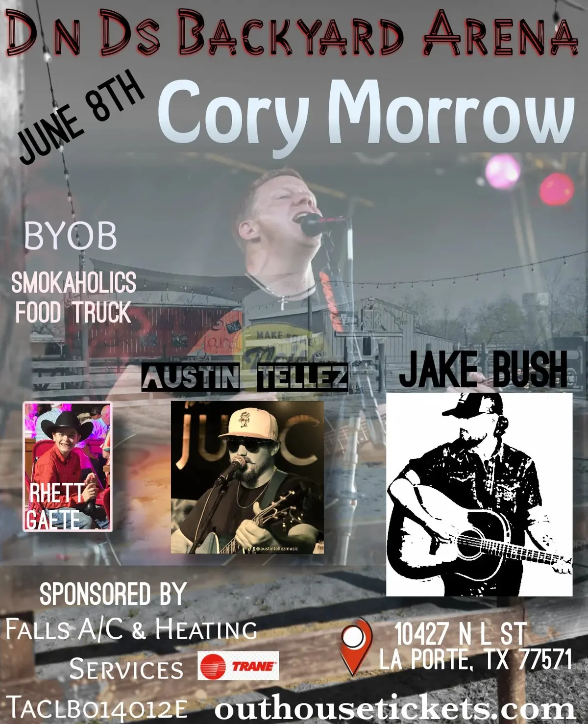 CORY MORROW w/ special guests Jake Bush, Austin Tellez, and Rhett Gaete